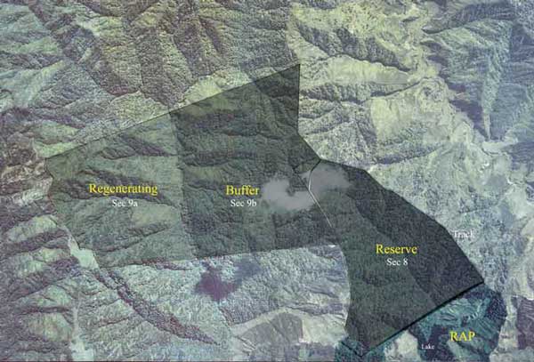 aerial photo showing conservation area